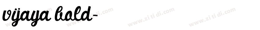 vijaya bold字体转换